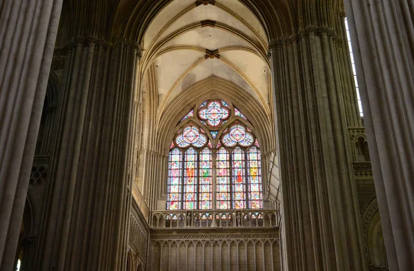 Bayeux;法国-2017年7月18日: 历史大教堂 — 图库照片