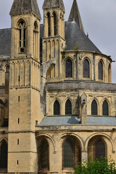 Caen; França - 17 de julho de 2017: Abbaye aux Hommes — Fotografia de Stock