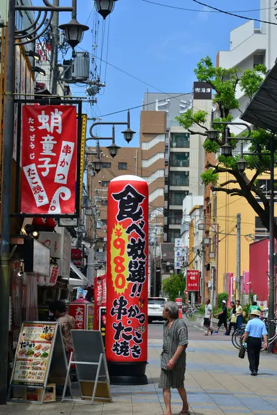 Osaka Japonia Sierpnia 2017 Restauracja Dzielnicy Shinsekai — Zdjęcie stockowe