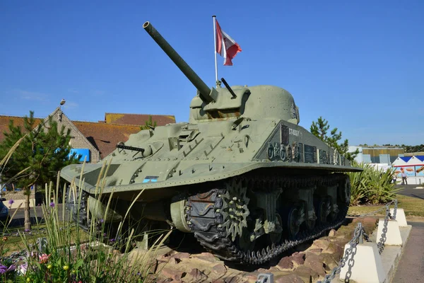 Courseulles Frankreich Juli 2017 Ein Sherman Panzer — Stockfoto