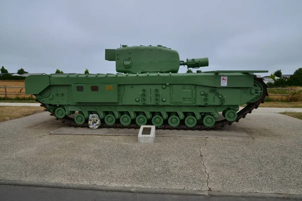 Luc Sur Mer France July 2017 Churchill Tank — Stok fotoğraf
