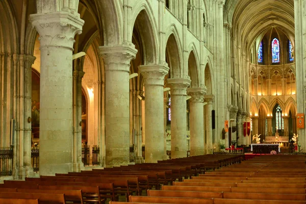 リジュー;フランス - 2017 年 7 月 17 日: サンピエール大聖堂 — ストック写真