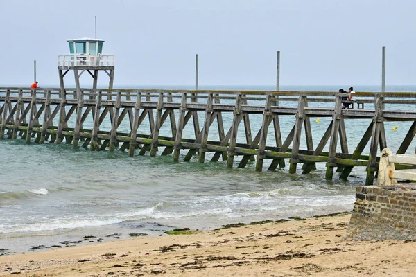 Luc Sur Mer França Julho 2017 Litoral — Fotografia de Stock