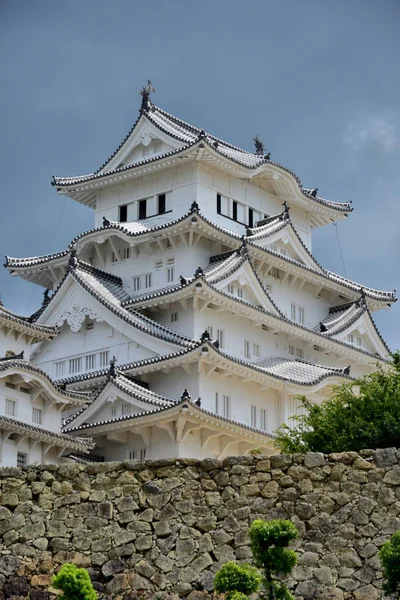 Himeji; Japonsko - srpen 2017 7: středověký hrad — Stock fotografie