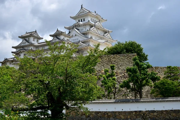 Himeji; Japonsko - srpen 2017 7: středověký hrad — Stock fotografie