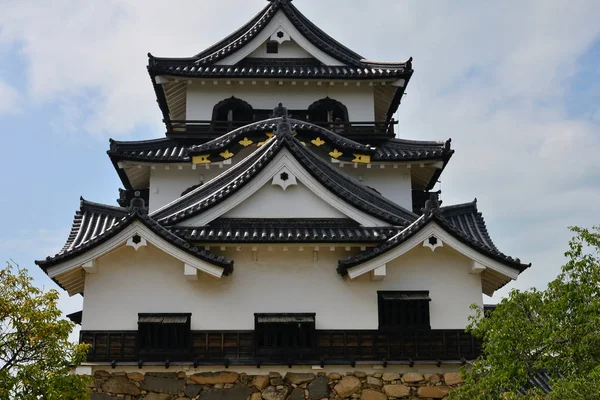Hikone, Japonsko - srpen 2017 9: historický hrad — Stock fotografie