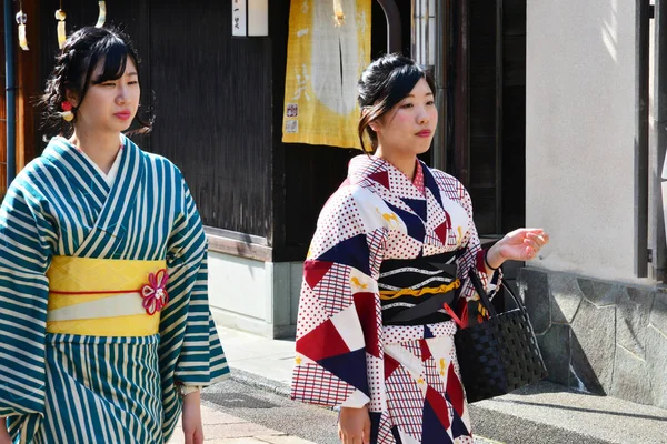 Kanazawa, Japão - 1 de agosto de 2017: distrito antigo — Fotografia de Stock