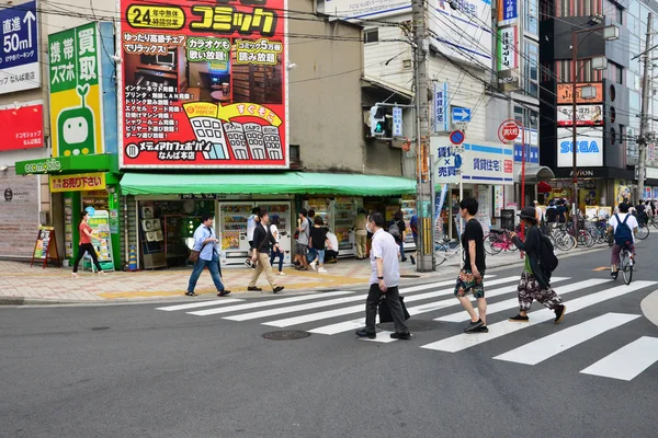 Osaka, Japan - august 4 2017 : Namba district — Stock Photo, Image