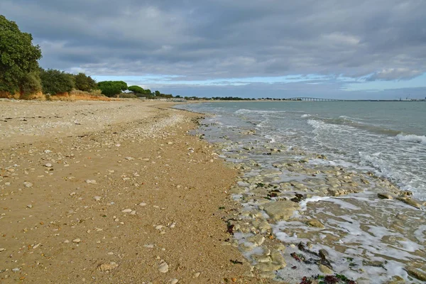 Rivedoux Plage; Fransa - 27 Kasım 2017: west coast beach — Stok fotoğraf