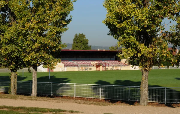 Les mureaux; Frankreich - 3. Oktober 2017: Stadion — Stockfoto