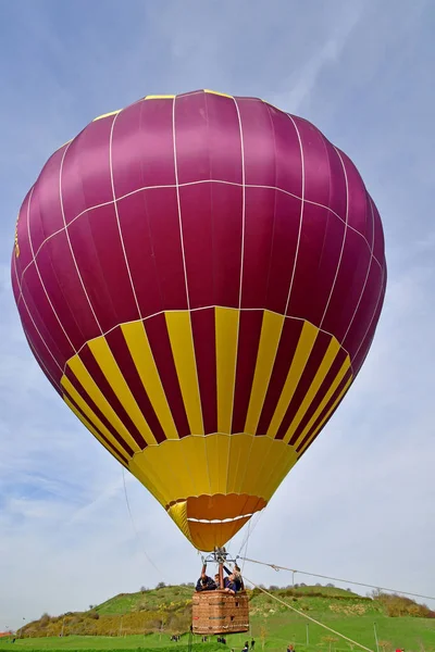 Les Mureaux, França - 11 a 22 de março de 2017: balão de ar quente — Fotografia de Stock