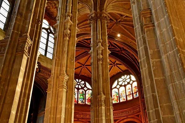 Paris; France - december 22 2017 : Saint Eustache church — Stock Photo, Image