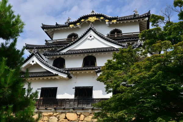 Hikone, Japonsko - srpen 2017 9: historický hrad — Stock fotografie