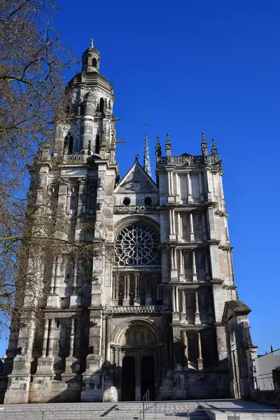Evreux, Francie - 17 ledna 2017: gotická katedrála — Stock fotografie