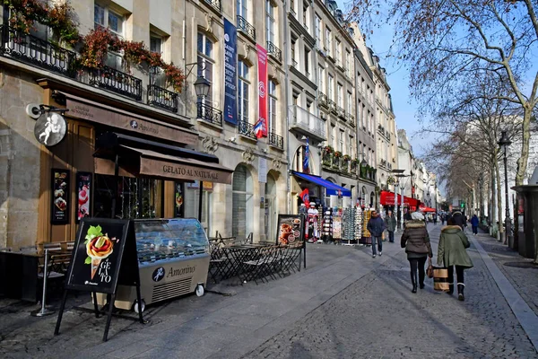 Paříž; Francie - 22 prosinec 2017: Beaubourg okres — Stock fotografie