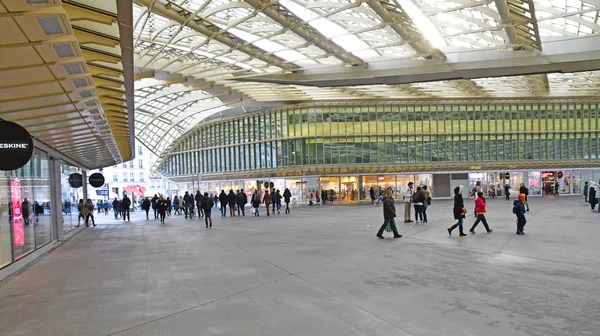 Paris; France - december 22 2017 : Forum des Halles — 스톡 사진