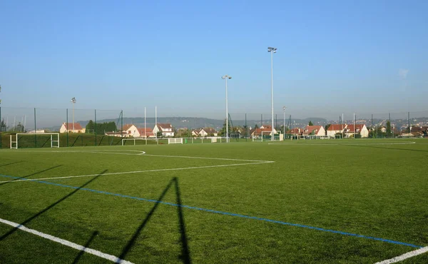 Les Mureaux; France - october 3 2017 : stadium — Stock Photo, Image