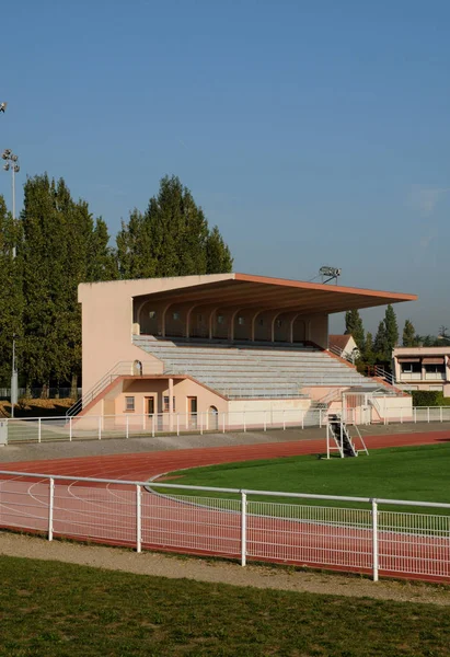 Les mureaux; Frankreich - 3. Oktober 2017: Stadion — Stockfoto