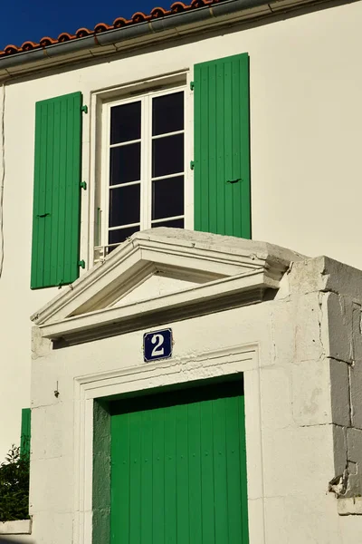 Les Portes en Re; France - november 25 2017 : picturesque villag — Stok fotoğraf