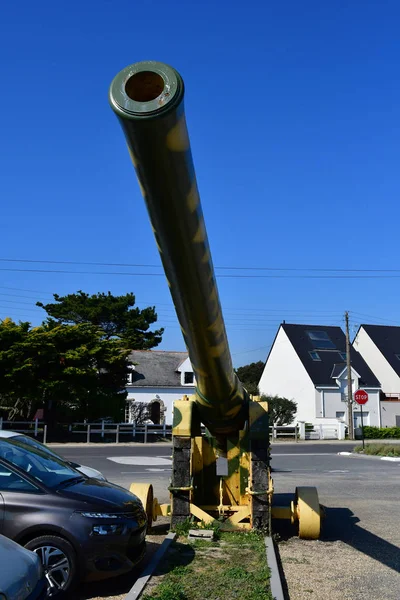 Batz sur Mer, Francia - 12 aprile 2017: cannone — Foto Stock