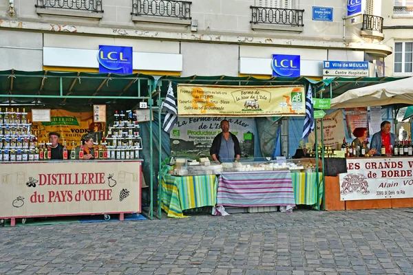 Meulan en Yvelines, Francia - 15 de octubre de 2017: festival del queso —  Fotos de Stock