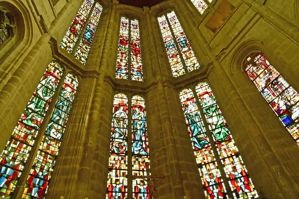 Beaumont le roger, Frankreich - 22. Juni 2017: Renaissance-Kirche — Stockfoto