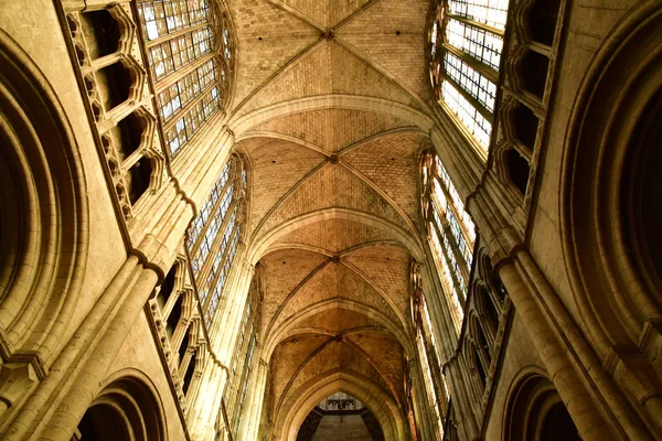 Evreux, Francie - 17 ledna 2017: gotická katedrála — Stock fotografie