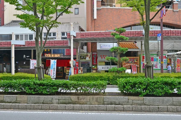 Hikone, Japón - agosto 9 2017: centro de la ciudad — Foto de Stock