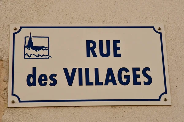 Сент-Мари-де-Ре; Франция - ноябрь 26 2017: знак деревень — стоковое фото