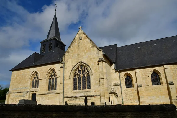 Tourgeville, Frankrijk - 27 september 2019: kerk — Stockfoto