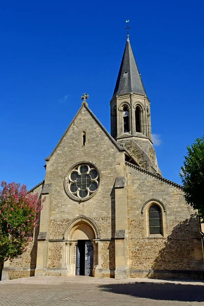 Louveciennes; France - september 9 2019 : church — Stok fotoğraf
