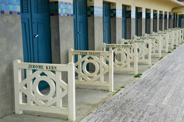 Deauville, France - sSeptember 27 2019: Les Planches near the be — стоковое фото