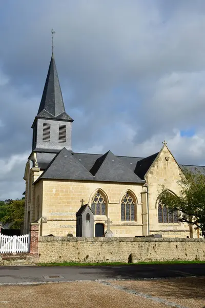 Tourgeville, Francia - 27 de septiembre de 2019: iglesia — Foto de Stock