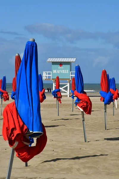 Deauville, Francia 27 de septiembre de 2019: la playa —  Fotos de Stock