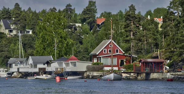 Oslo; Norsko - srpen 8 2019: ostrov — Stock fotografie