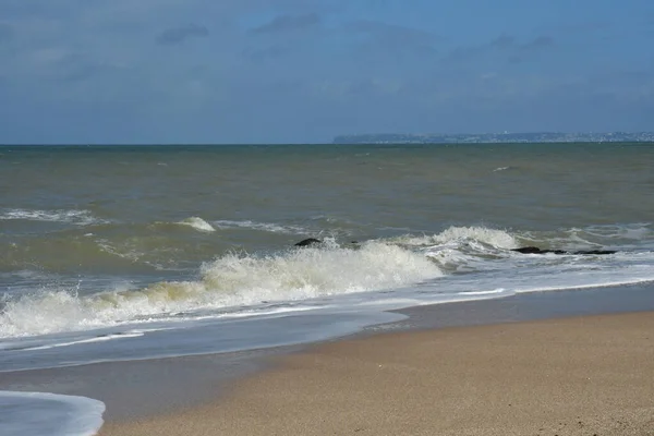 Blonville sur Mer, Francja - wrzesień 27 2019: plaża — Zdjęcie stockowe