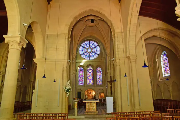 Louveciennes; France - september 9 2019 : church — стокове фото