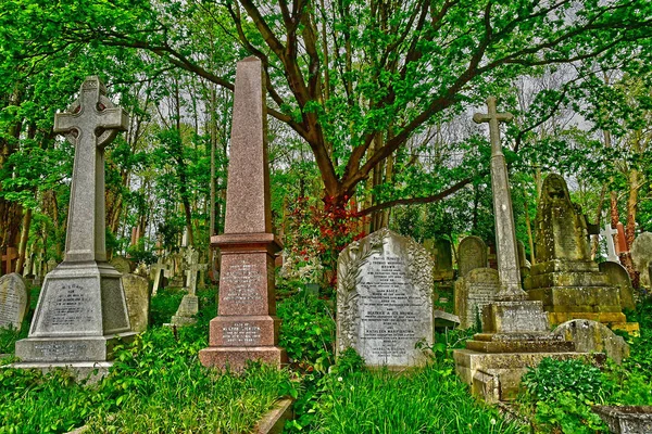 London, England 6 maj 2019: Highgate kirkegård - Stock-foto