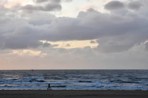 Trouville sur Mer, Franciaország - szeptember 27 2019: tengerpart — Stock Fotó