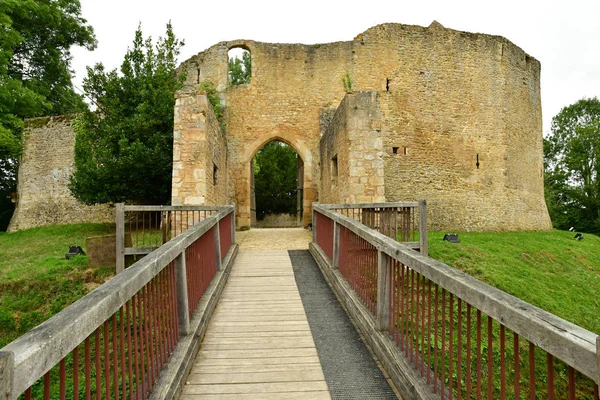 Crevecoeur en Auge; Francia - 8 de agosto de 2019: castillo histórico —  Fotos de Stock