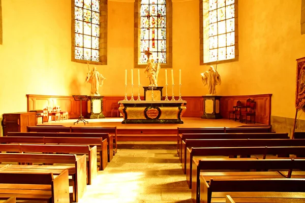 Saint Malo; France - july 28 2019 : Saint Vincent church — Stock Photo, Image