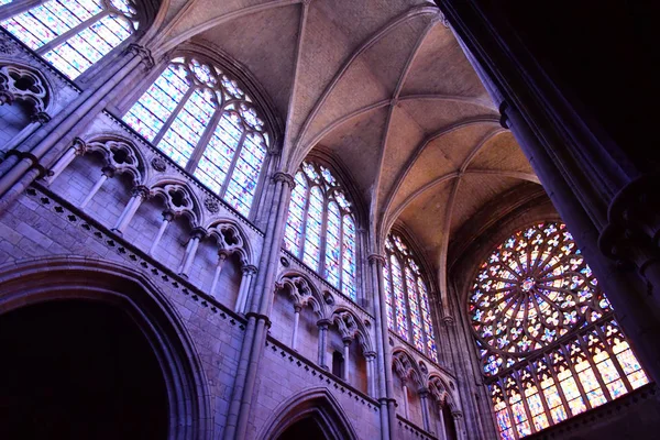 Saint Malo; Franciaország - 2019. július 28.: Szent Vincent templom — Stock Fotó