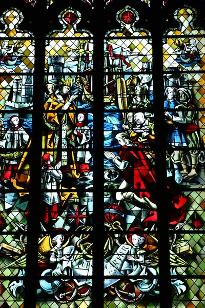 Saint Malo; Francia - 28 de julio de 2019: Iglesia de San Vicente — Foto de Stock