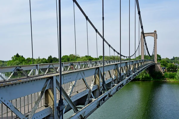 Les Andelys, France - august 8 2019 : Seine riverside — Stock Photo, Image