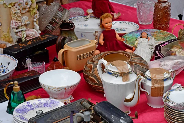 Deauville, Francia - 27 de septiembre de 2019: mercadillo — Foto de Stock