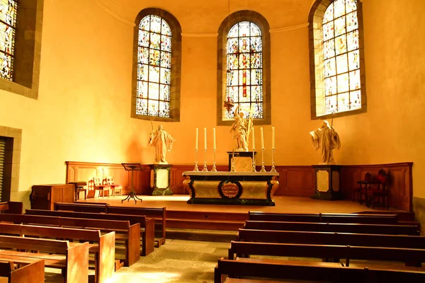 Saint Malo; França - 28 de julho de 2019: igreja santa vincent — Fotografia de Stock