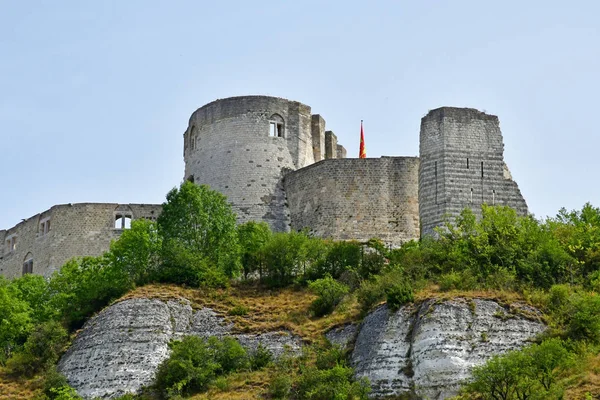 Les Andelys; Francia - 21 de agosto de 2019: Castillo de Chateau Gaillard —  Fotos de Stock