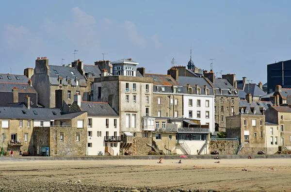 Saint Malo; Frankrike - 28 juli 2019: Saint Servan-distriktet — Stockfoto