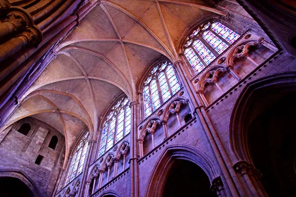 Saint Malo; Fransa - 28 Temmuz 2019: Saint Vincent Kilisesi — Stok fotoğraf