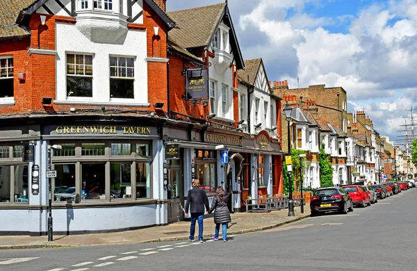 Londra, Greenwich; İngiltere - 5 Mayıs 2019: Şehir Merkezi — Stok fotoğraf